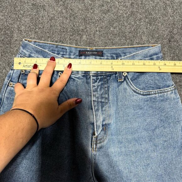 Vintage Bill Blass Women's Light Wash Straight Jeans Blue Denim Size 8P - Picture 6 of 8